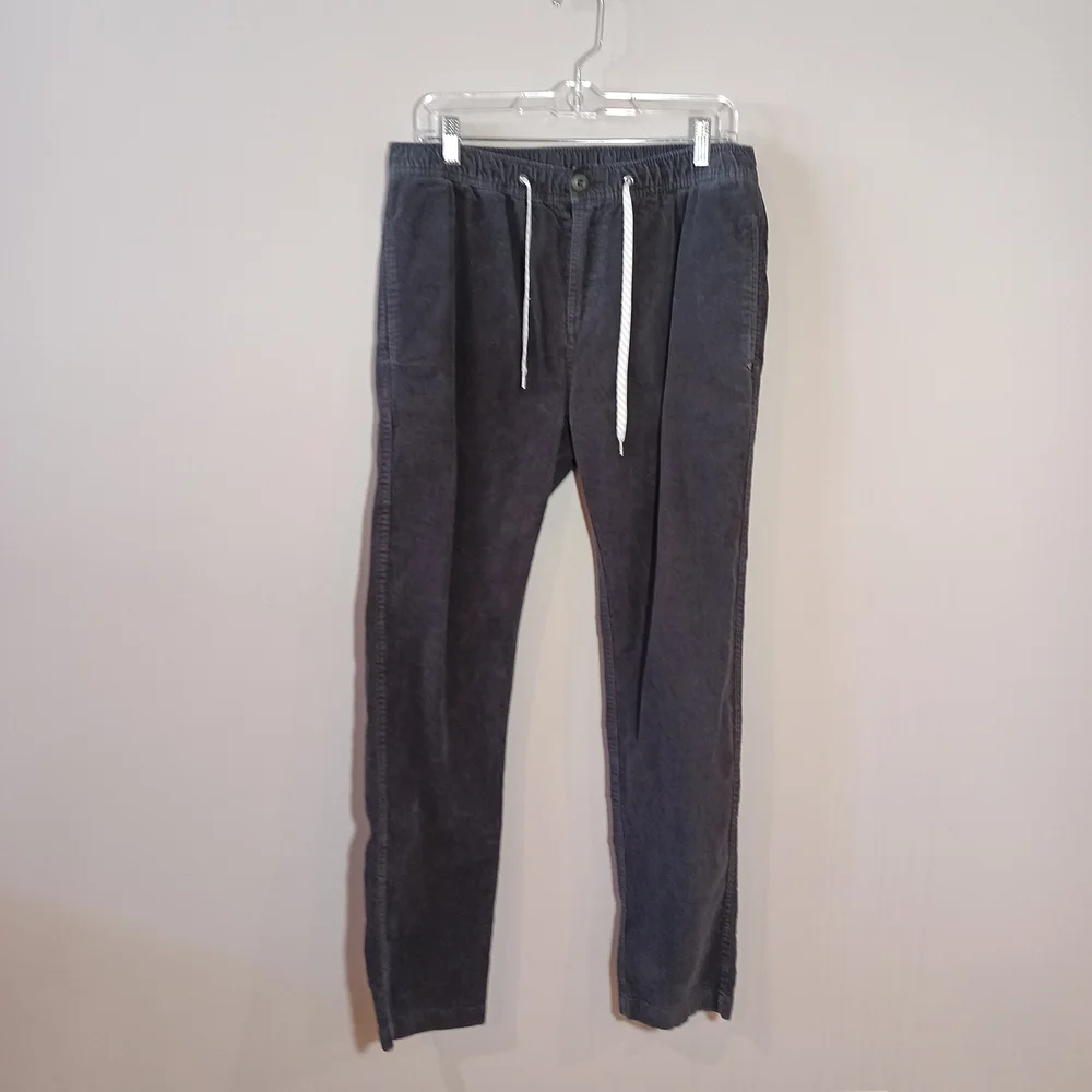 Vuori Optimist Gray Corduroy Casual Comfortable Athleisure Pant Size L